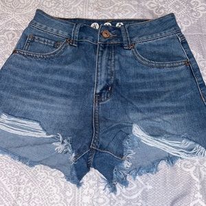 Rewash super high rise wedge shorts